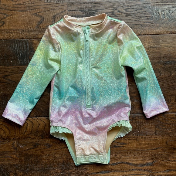 Baby girls swimsuit rashguard bundle lot NWOT - Picture 13 of 13